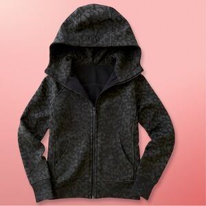 Lululemon scuba animal print zip up hoodie, Size 2